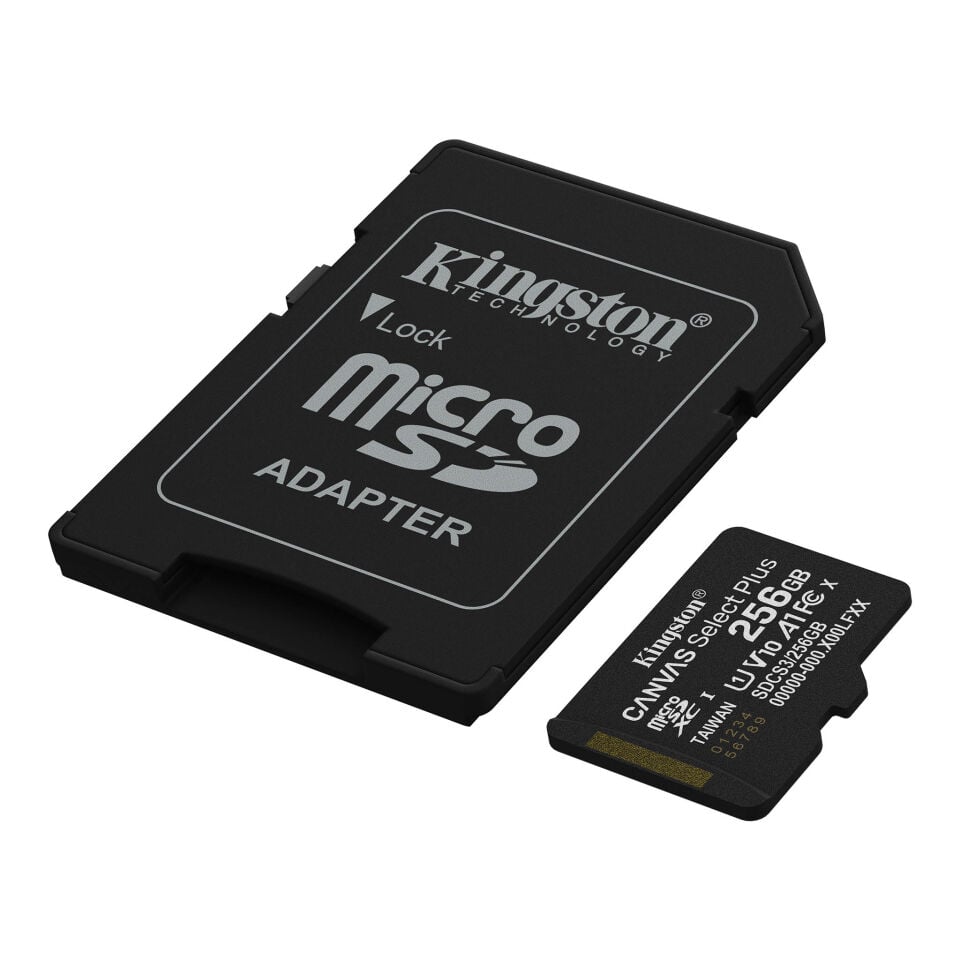 256GB KINGSTON MICROSD CANVAS SELECT PLUS A1 SDCS3/256GB