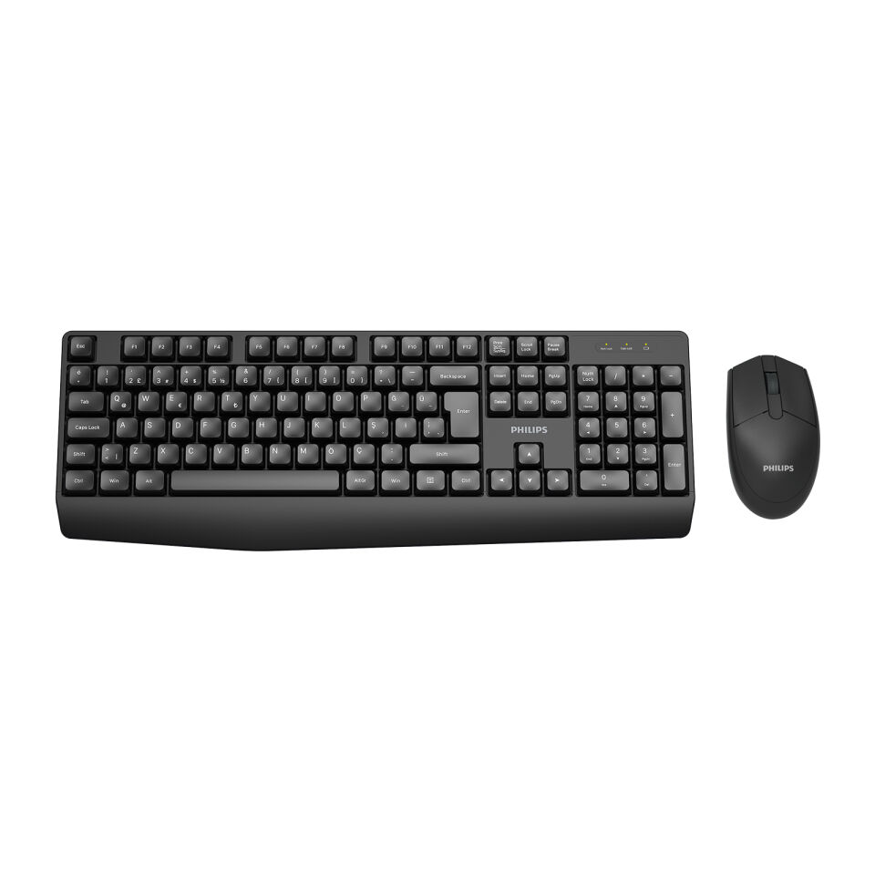 PHILIPS KABLOSUZ  KLAVYE&MOUSE SET SPT6337 SİYAH