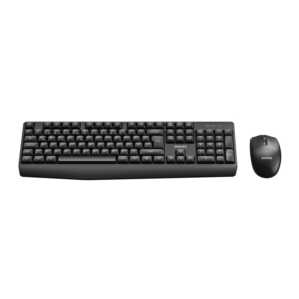 PHILIPS KABLOSUZ  KLAVYE&MOUSE SET SPT6337 SİYAH