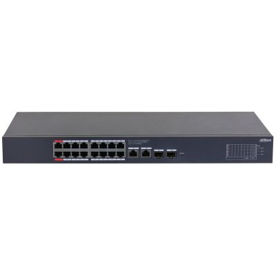 DAHUA CS4220-16GT-135 16 PORT 16XGE-2XGE-2XGE/SFP YÖNETİLEBİLİR GİGABİT 135W POE SWİTCH