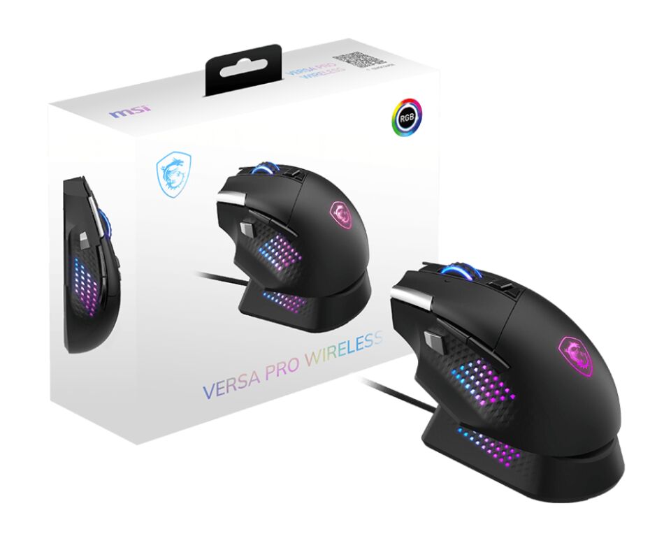 MSI VERSA PRO WIRELESS + MOUSE DOCK PRO MOUSE