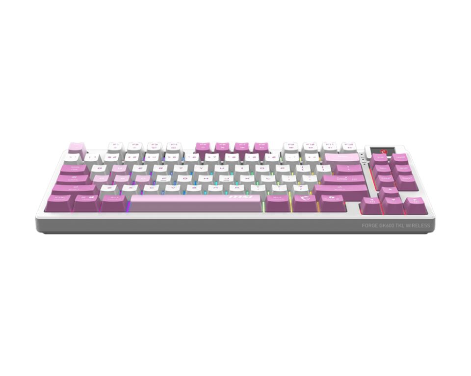 MSI FORGE GK600 TKL W VIOLET TR GAMING KLAVYE