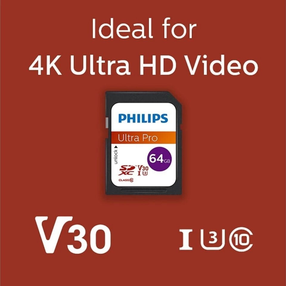PHILIPS 64GB SDXC 100MB/S C10 FM64SD65B/00