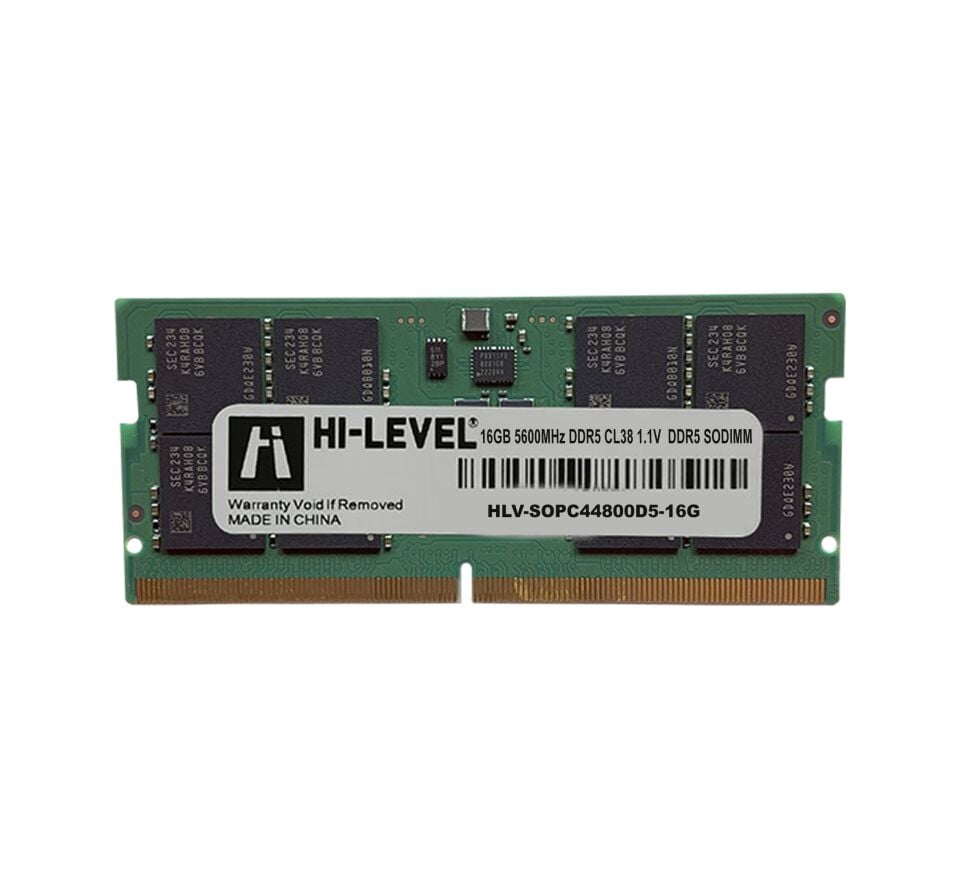 16GB HI-LEVEL DDR5 5600Mhz SODIMM 1.1 HLV-SOPC44800D5-16G