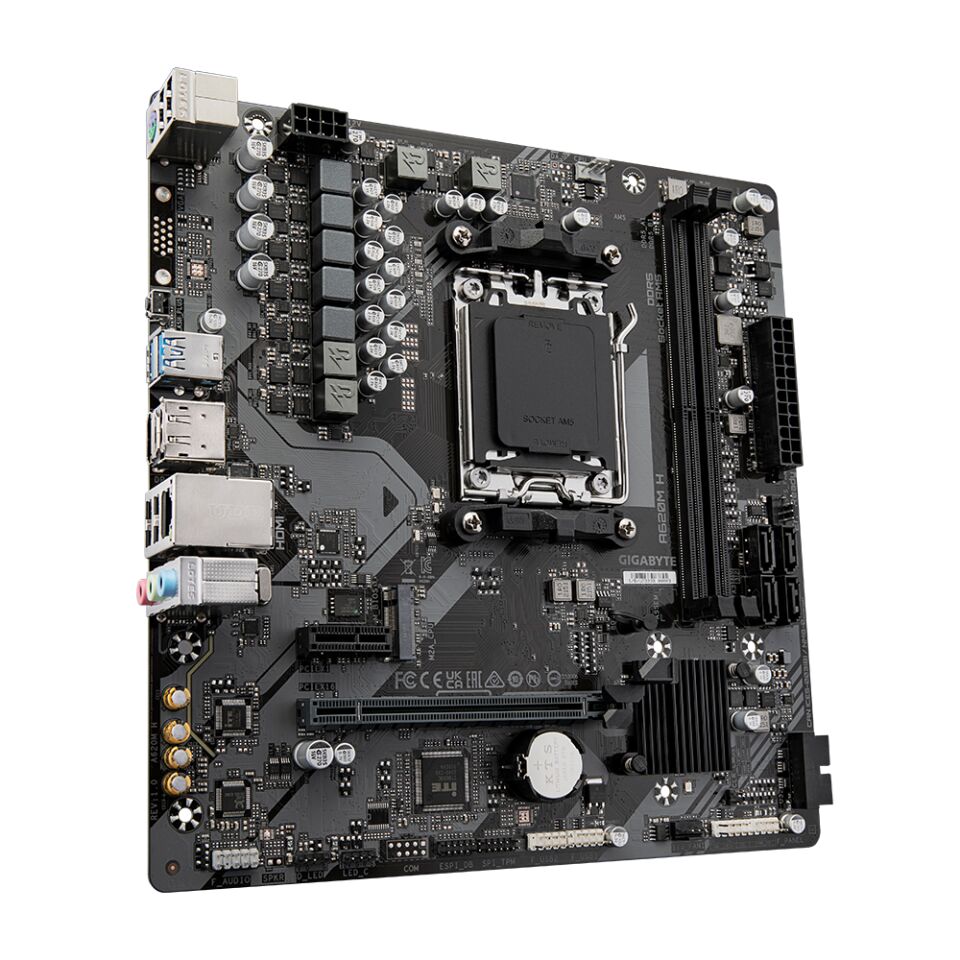 GIGABYTE A620M H DDR5 6400(OC) HDMI DP MATX AM5