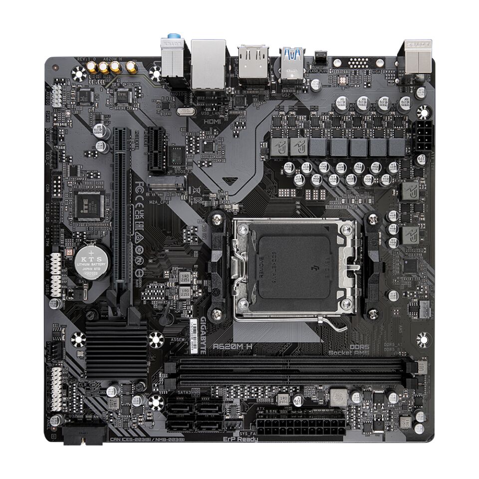 GIGABYTE A620M H DDR5 6400(OC) HDMI DP MATX AM5