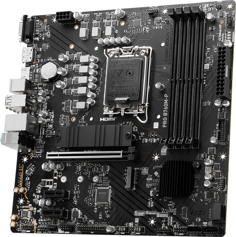 MSI PRO B760M-P DDR5 6800MHz(OC) M.2 HDMI mATX 1700p