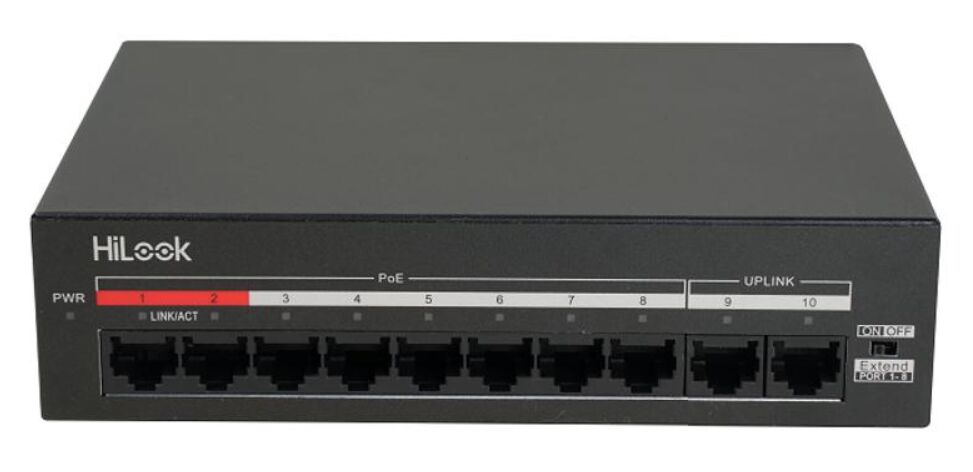 HILOOK NS-0110MP-60 8x10/100 MBPS POE RJ45 PORT 2x10/100 MBPS SWİTCH