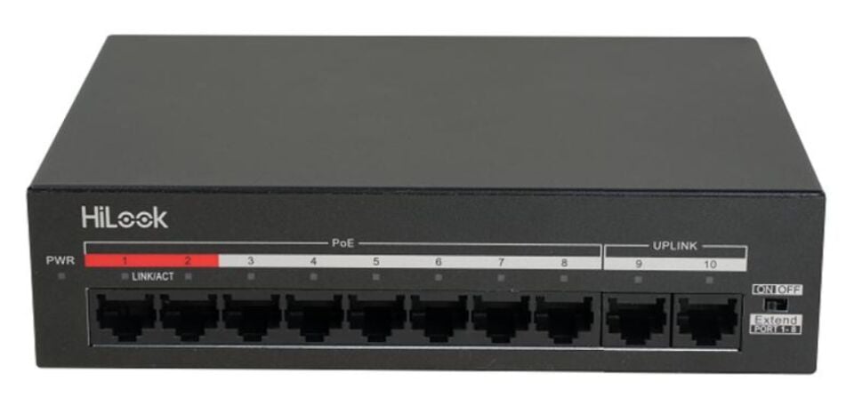 HILOOK NS-0110MP-60 8x10/100 MBPS POE RJ45 PORT 2x10/100 MBPS SWİTCH