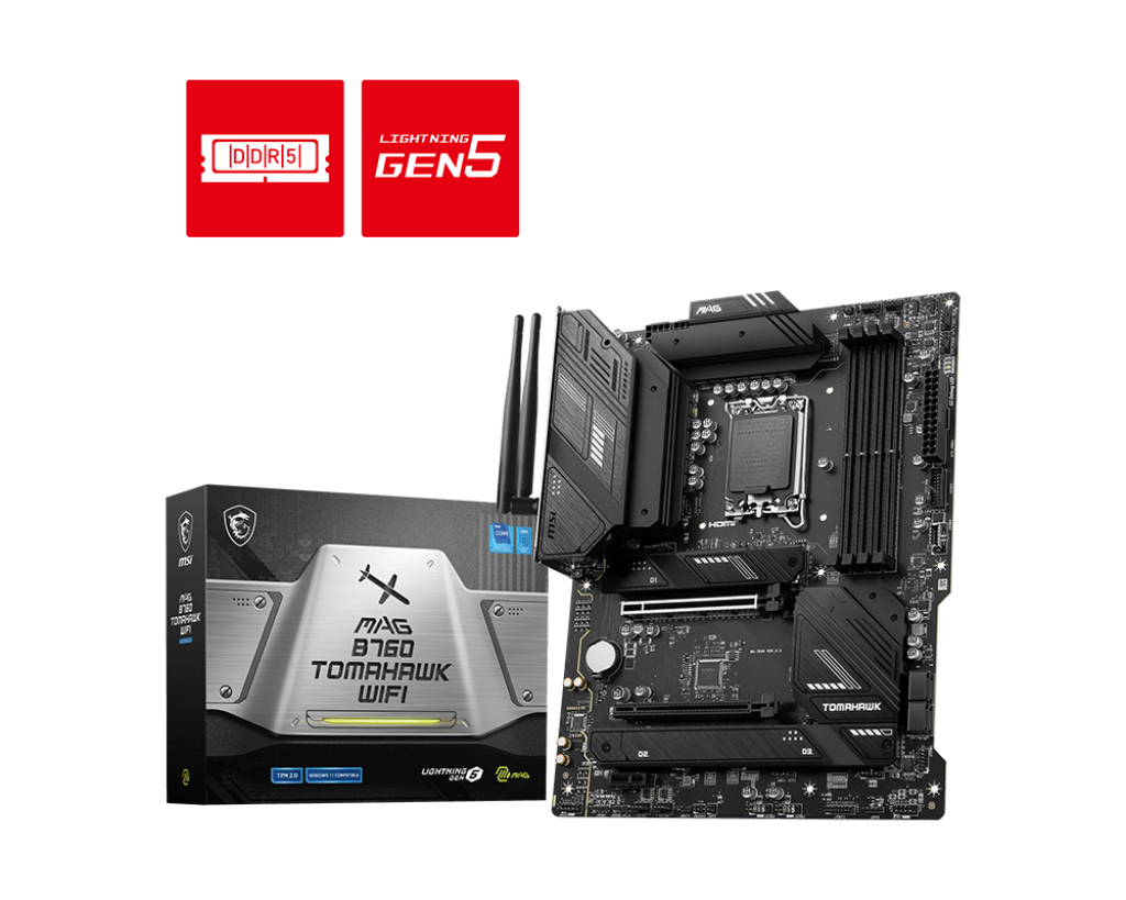 MSI MAG B760 TOMAHAWK WIFI DDR5 7000(OC) ATX 1700p
