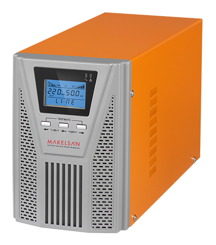 MAKELSAN POWERPACK SE 1 KVA / 900W (1F/1F) 4-8dk (2x 12V/7AH) ONLINE MU01000N11EAV04