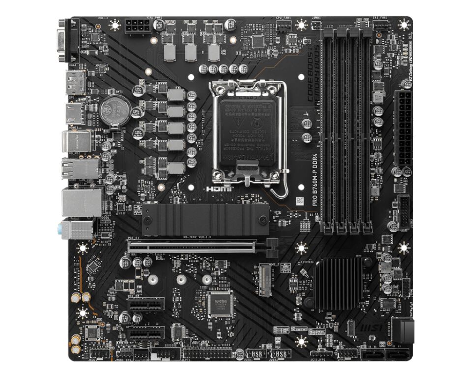 MSI PRO B760M-P DDR4 4800(OC) DDR4 HDMI DP M.2 ATX 1700p