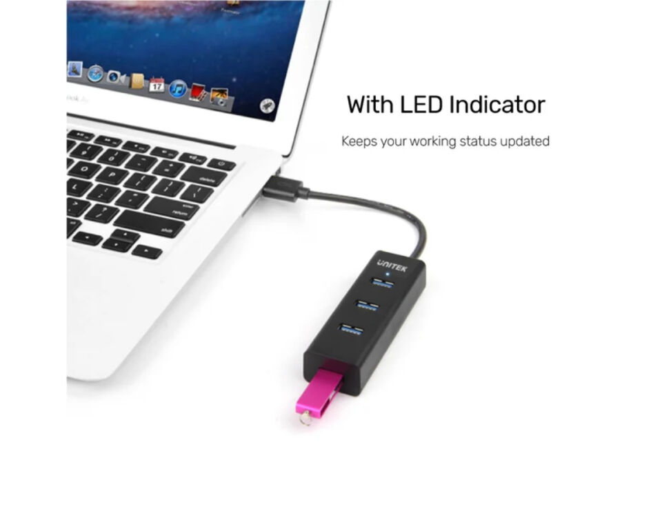 UNITEK 4 PORTS USB 3.0 HUB (Y-3089)