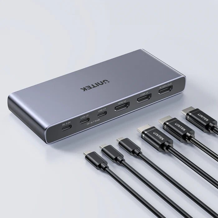 UNITEK 4K HDMI/USB-C SWITCH 4IN1OUT(V1313AGY01-EU)
