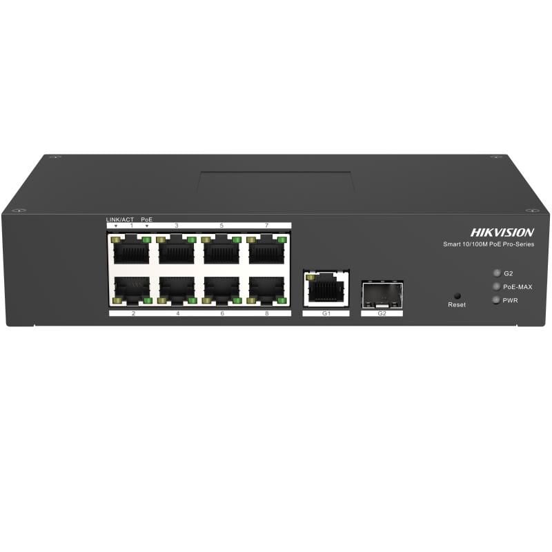 HIKVISION DS-3T1310P-SI/HS 8XFE+1XGE RJ45 110W POE SWİTCH