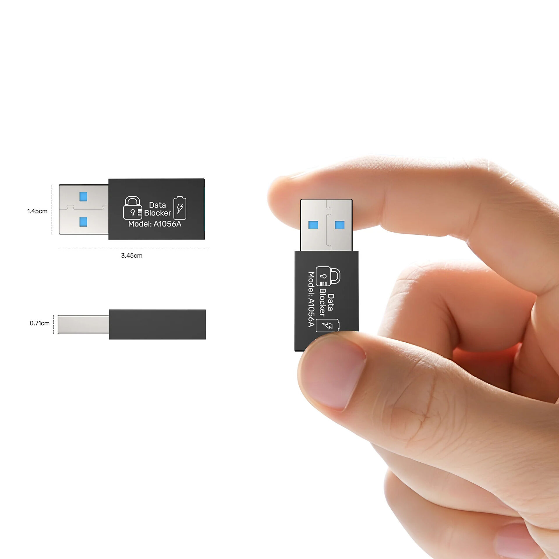 UNITEK DATASHIELD USB-A VERI ENGELLEYICI ADAPTOR (A1056ABK01)