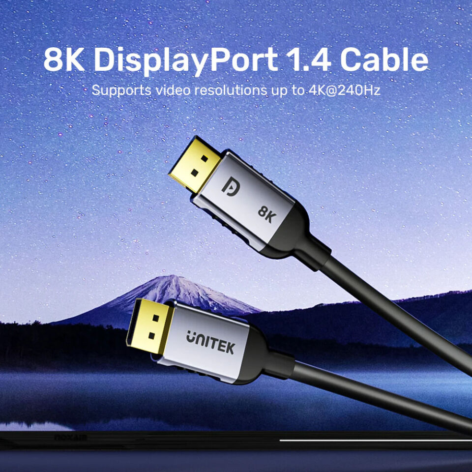 UNITEK 8K 1.4 DISPLAYPORT KABLO 1M (C1628GY01-1M)
