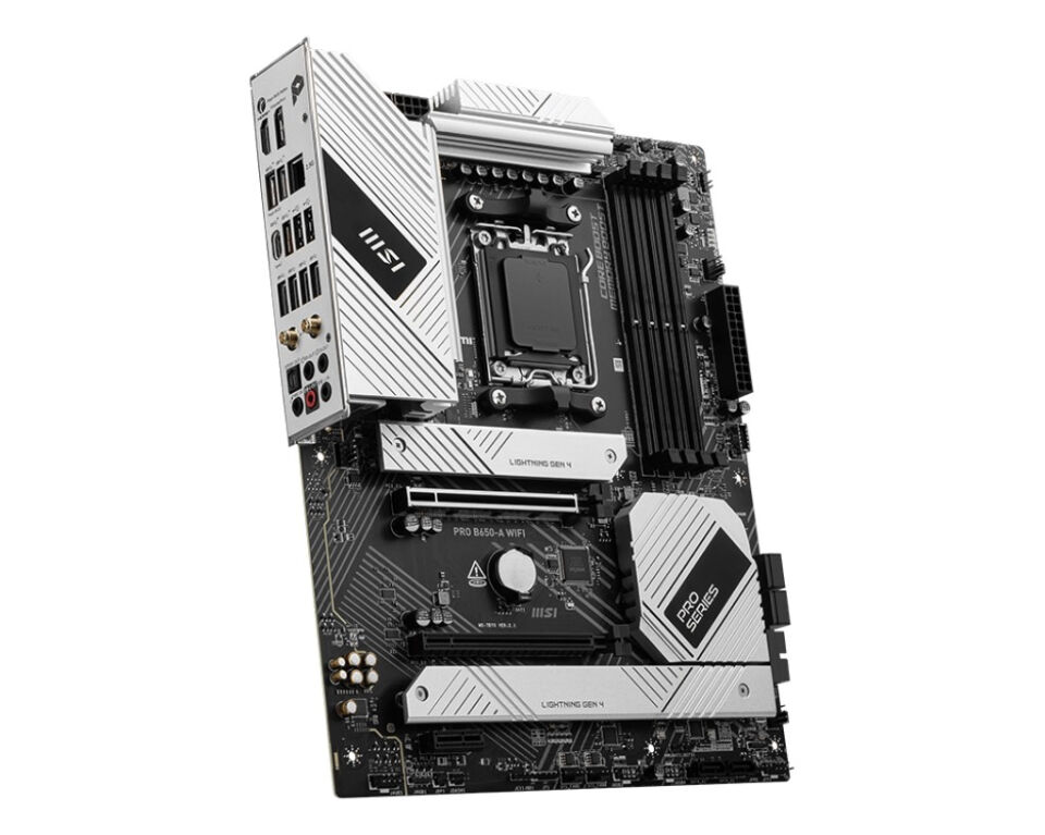 MSI PRO B650-A WIFI AM5 DDR5 7600MHZ(OC) HDMI DP 3x M.2 USB 20 Gbps 2.5G LAN WI-FI 6E ATX