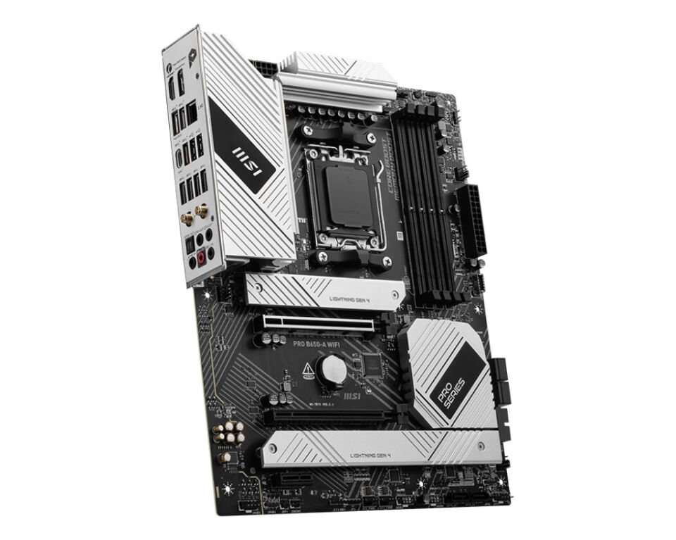 MSI PRO B650-A WIFI AM5 DDR5 7600MHZ(OC) HDMI DP 3x M.2 USB 20 Gbps 2.5G LAN WI-FI 6E ATX