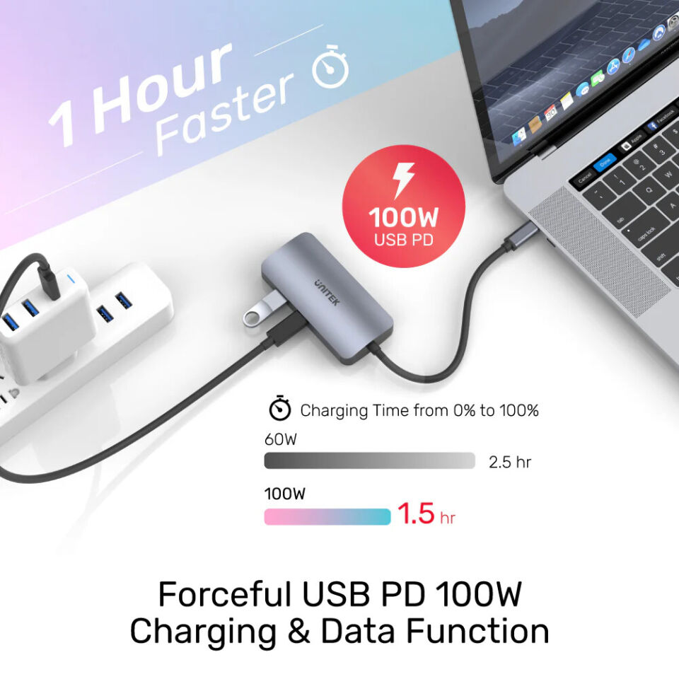 UNITEK MST MONİTÖR USB HUB (D1051A)