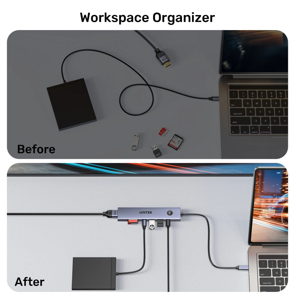 UNITEK UHUB S7 PRO 7-IN-1 5GBPS USB-C HUB (H1124AGY01)