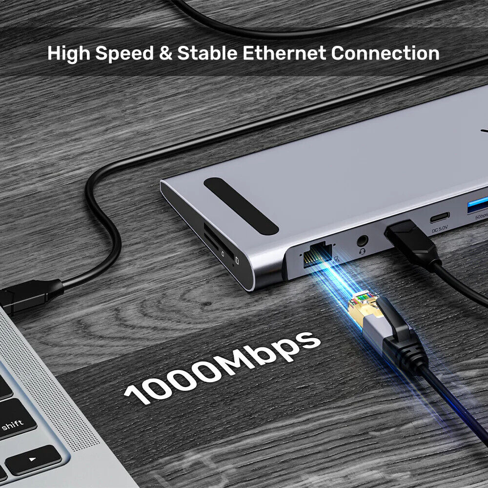 UNITEK UHUB15+ USB-C 4K BAGLANTI ISTASYONU (D1106AGY01)
