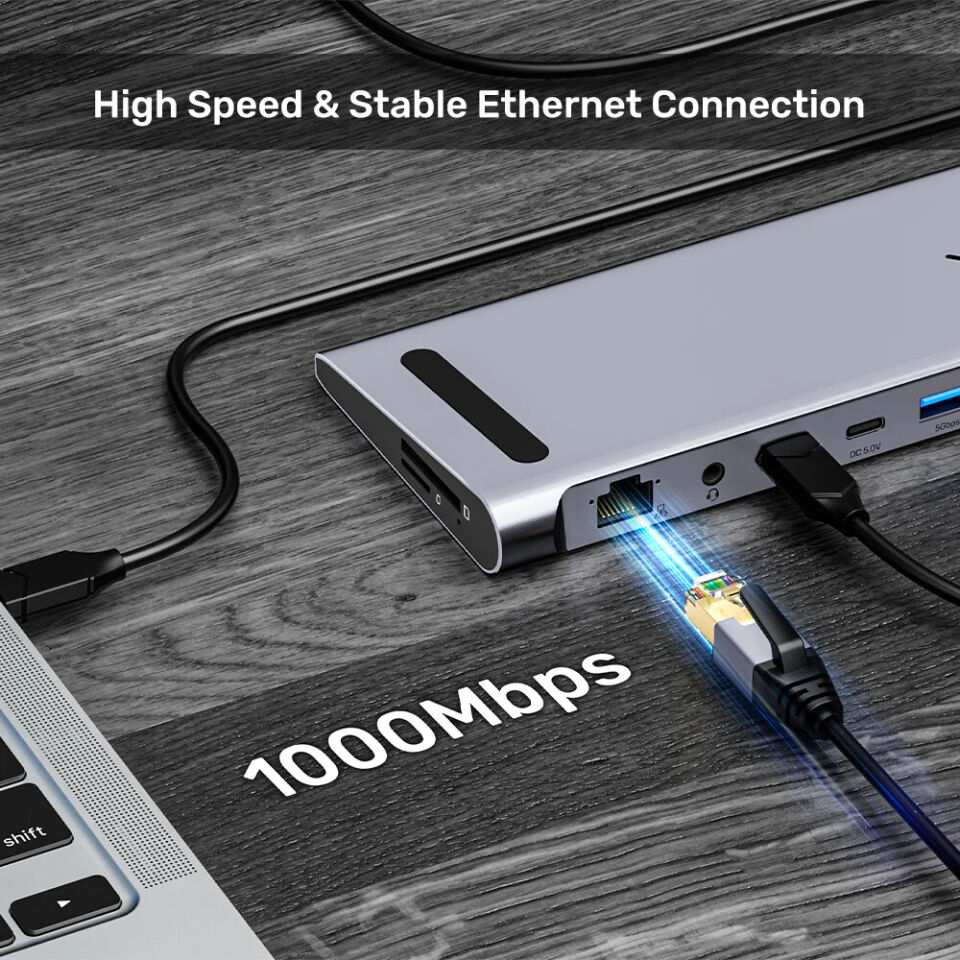 UNITEK UHUB15+ USB-C 4K BAGLANTI ISTASYONU (D1106AGY01)