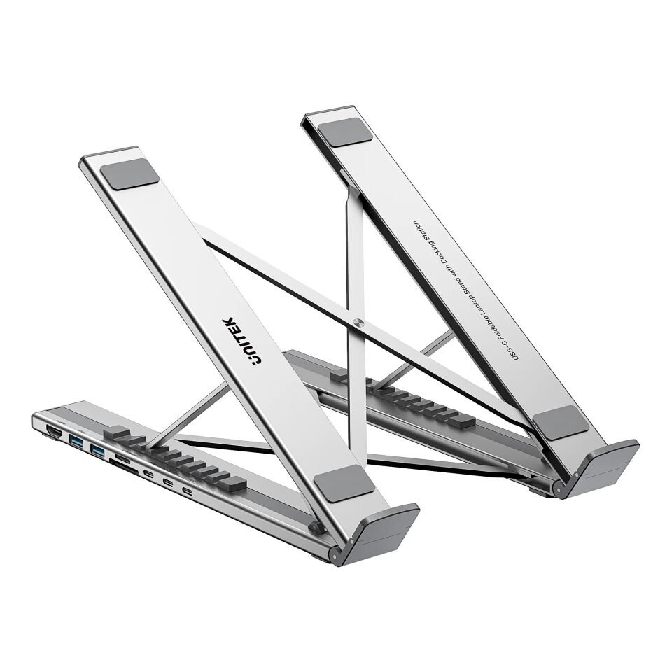 UNITEK KATLANABİLİR NOTEBOOK STANDI VE DOCKING STATION (D1137AGY01)
