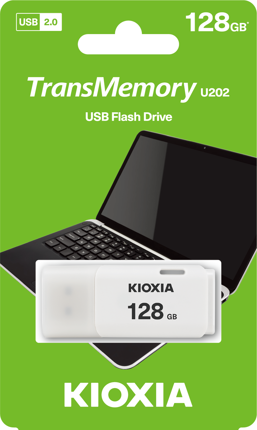 128GB KIOXIA USB2.0 BEYAZ USB BELLEK LU202W128GG4